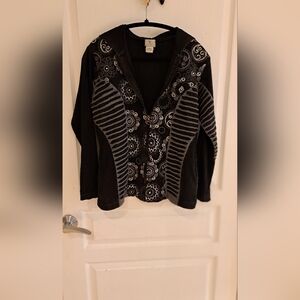 ARK IMPORTS - NEPAL Super Chilll Black and Gray Women's Hoody.